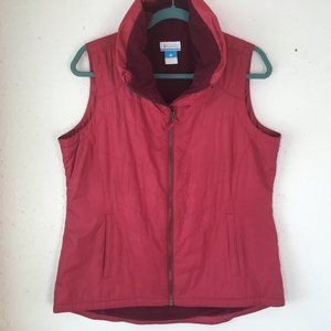 Columbia Rust Quilted Hi/Low Pockets Vest
